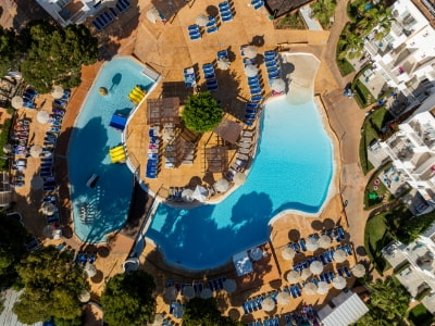 Piscina Es Talaial Vista aérea piscinas