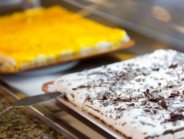 Detail of the dessert area of the all-you-can-eat buffet