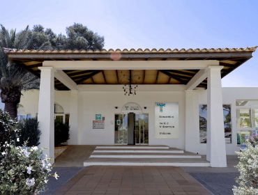 Access door to the hotel reception