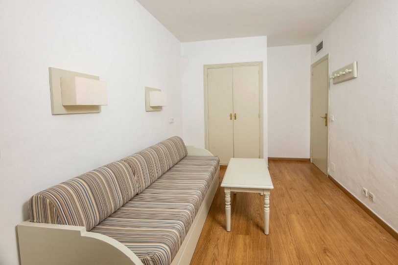 Sofa and coffee table from the Basic Apartment